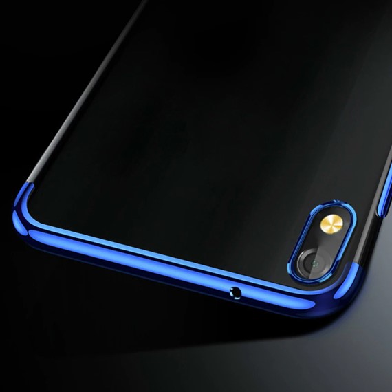 Microsonic Samsung Galaxy A10 Kılıf Skyfall Transparent Clear Mavi 5