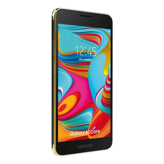 Microsonic Samsung Galaxy A2 Core Kılıf Skyfall Transparent Clear Gold 2