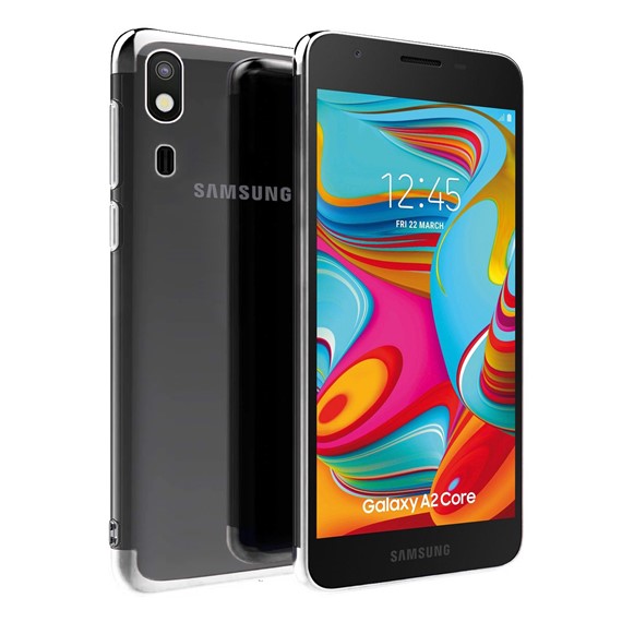 Microsonic Samsung Galaxy A2 Core Kılıf Skyfall Transparent Clear Gümüş 1