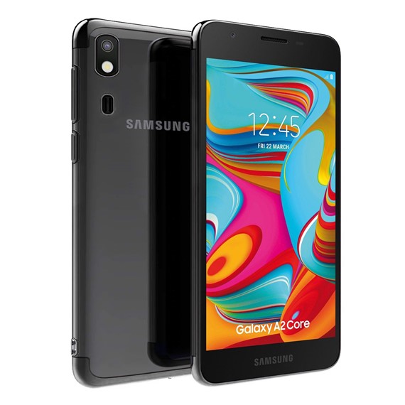 Microsonic Samsung Galaxy A2 Core Kılıf Skyfall Transparent Clear Siyah 1