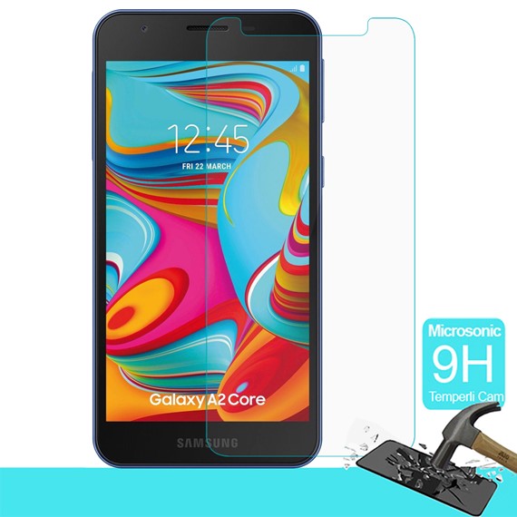 Microsonic Samsung Galaxy A2 Core Temperli Cam Ekran koruyucu 1
