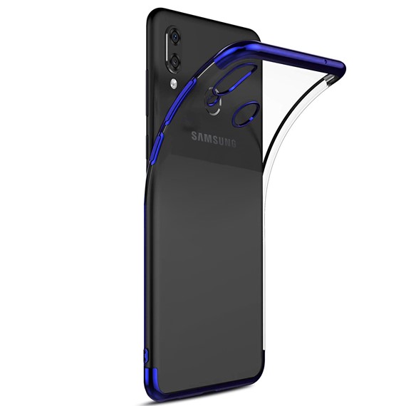 Microsonic Samsung Galaxy A20 Kılıf Skyfall Transparent Clear Mavi 2