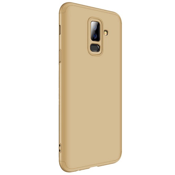 Microsonic Samsung Galaxy A6 Plus 2018 Kılıf Double Dip 360 Protective Gold 2