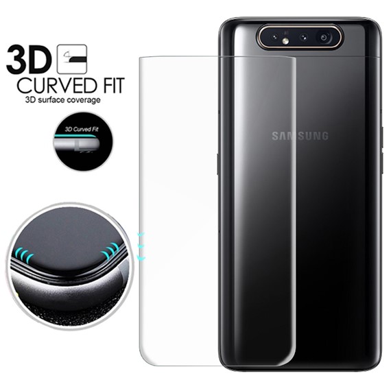 Microsonic Samsung Galaxy A80 Ön Arka Kavisler Dahil Tam Ekran Kaplayıcı Film 2