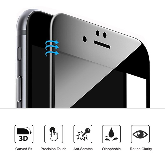 Microsonic Samsung Galaxy A8s Tam Kaplayan Temperli Cam Ekran koruyucu Siyah 2
