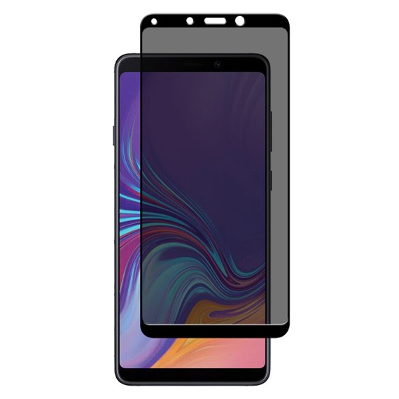 Microsonic Samsung Galaxy A9 2018 Privacy 5D Gizlilik Filtreli Cam Ekran Koruyucu Siyah 1