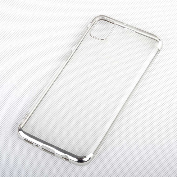Microsonic Samsung Galaxy A91 Kılıf Skyfall Transparent Clear Gümüş 3