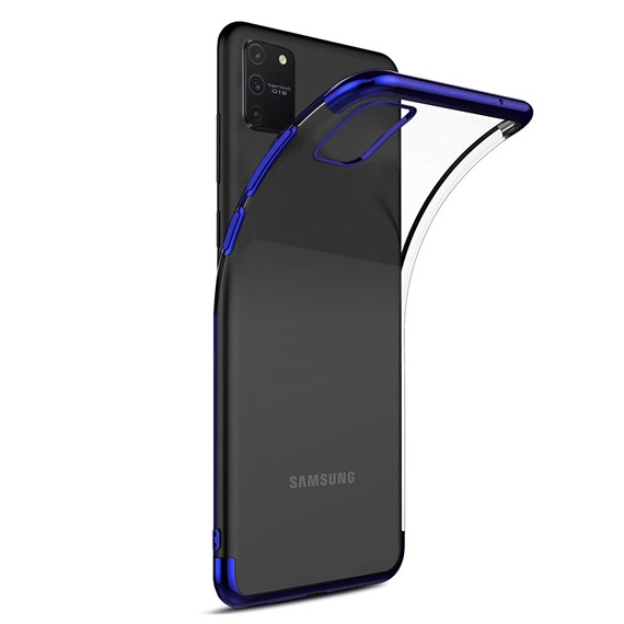 Microsonic Samsung Galaxy A91 Kılıf Skyfall Transparent Clear Mavi 2