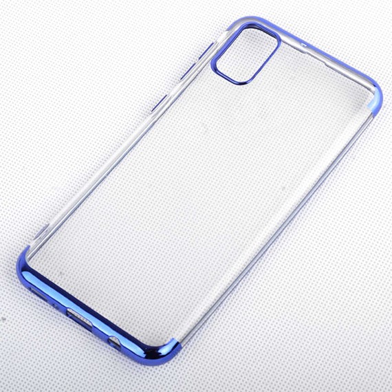 Microsonic Samsung Galaxy A91 Kılıf Skyfall Transparent Clear Mavi 3