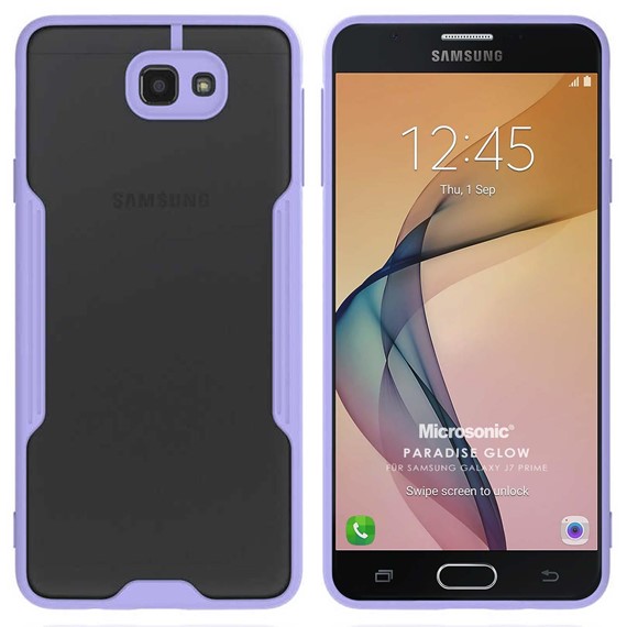 Microsonic Samsung Galaxy J7 Prime 2 Kılıf Paradise Glow Lila 1