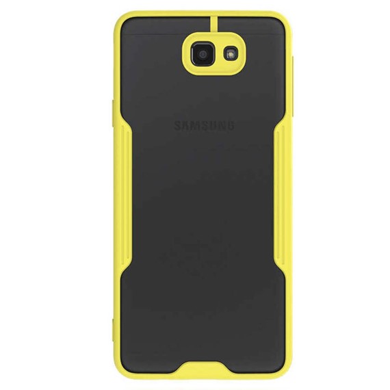 Microsonic Samsung Galaxy J7 Prime Kılıf Paradise Glow Sarı 2