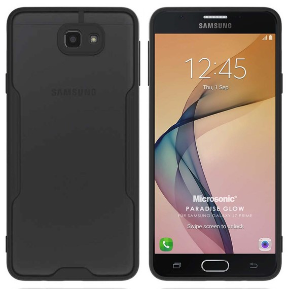Microsonic Samsung Galaxy J7 Prime Kılıf Paradise Glow Siyah 1