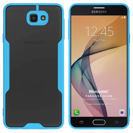 Microsonic Samsung Galaxy J7 Prime 2 Kılıf Paradise Glow Turkuaz 1