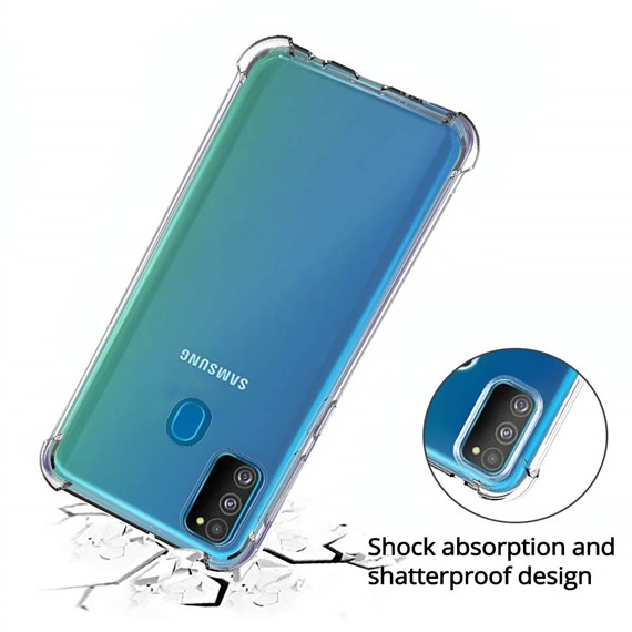 Microsonic Shock Absorbing Kılıf Samsung Galaxy M30s Şeffaf 4