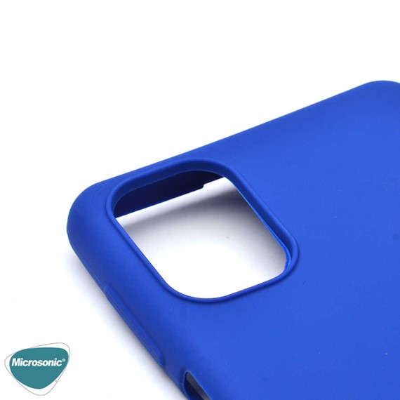 Microsonic Matte Silicone Samsung Galaxy M51 Kılıf Mavi 5