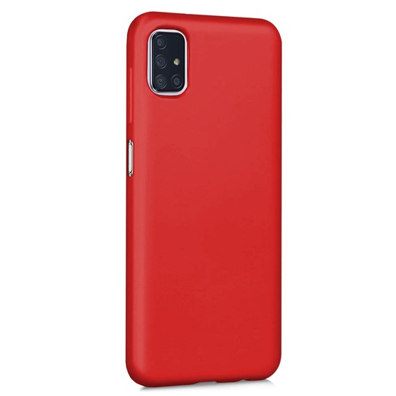 Microsonic Matte Silicone Samsung Galaxy M51 Kılıf Kırmızı 2