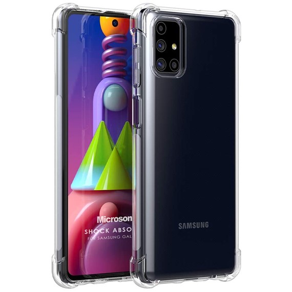Microsonic Samsung Galaxy M51 Kılıf Shock Absorbing Şeffaf 1