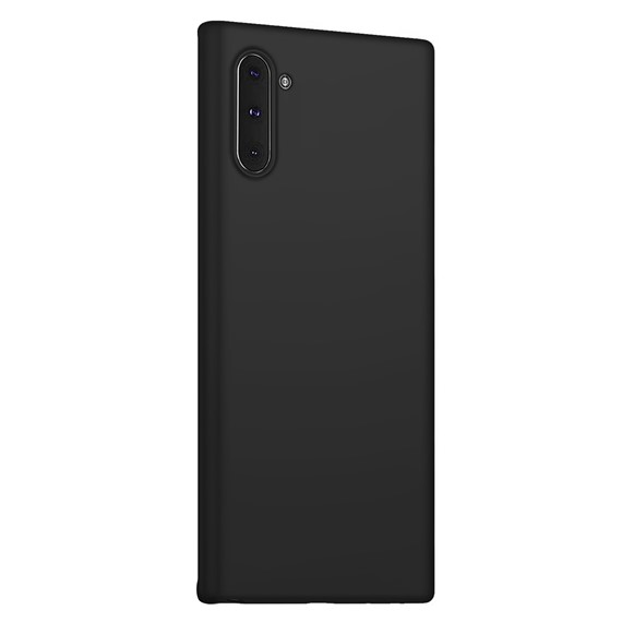 Microsonic Matte Silicone Samsung Galaxy Note 10 Kılıf Siyah 2