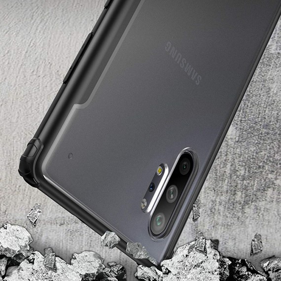 Microsonic Samsung Galaxy Note 10 Plus Kılıf Frosted Frame Lacivert 4