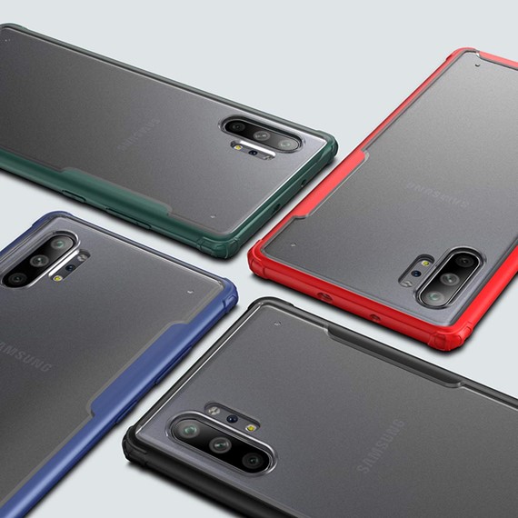 Microsonic Samsung Galaxy Note 10 Plus Kılıf Frosted Frame Kırmızı 5