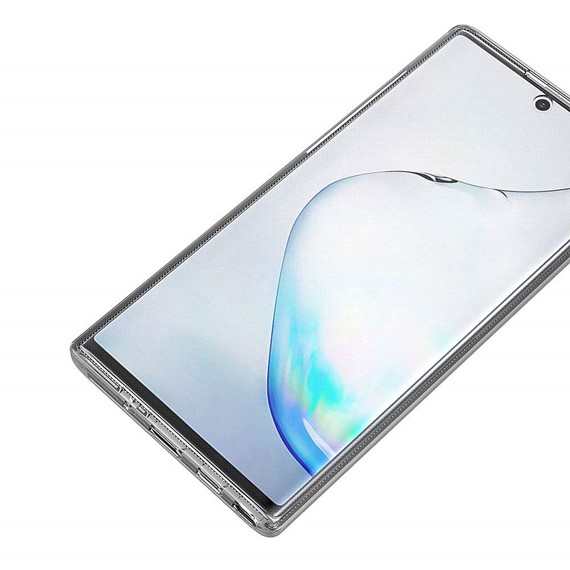 Microsonic Samsung Galaxy Note 10 Plus Kılıf 6 tarafı tam full koruma 360 Clear Soft Şeffaf 4