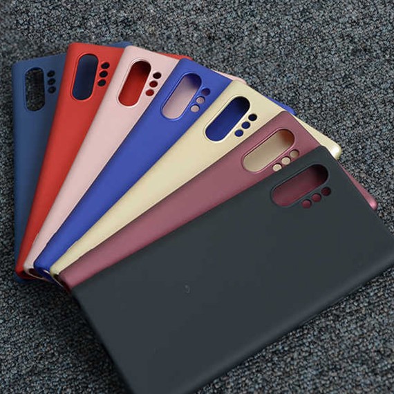 Microsonic Matte Silicone Samsung Galaxy Note 10 Plus Kılıf Kırmızı 5