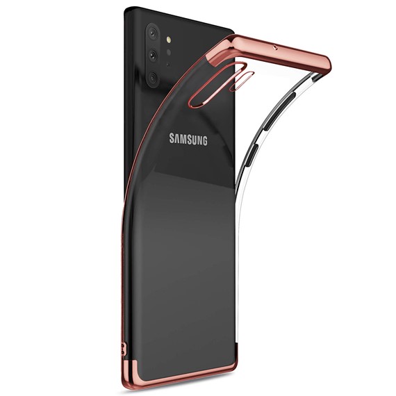 Microsonic Samsung Galaxy Note 10 Plus Kılıf Skyfall Transparent Clear Rose Gold 2