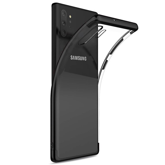 Microsonic Samsung Galaxy Note 10 Plus Kılıf Skyfall Transparent Clear Siyah 2