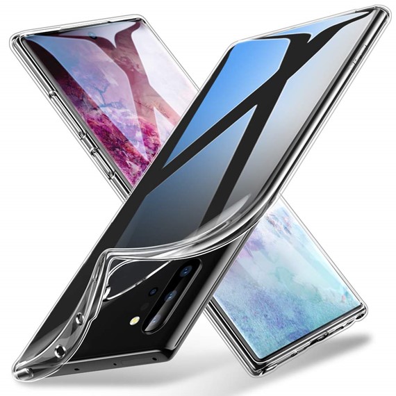 Microsonic Samsung Galaxy Note 10 Plus Kılıf Transparent Soft Beyaz 3