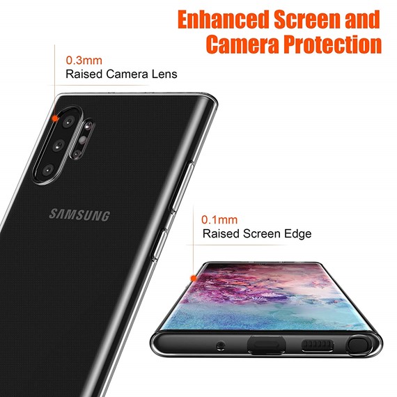 Microsonic Samsung Galaxy Note 10 Plus Kılıf Transparent Soft Beyaz 4