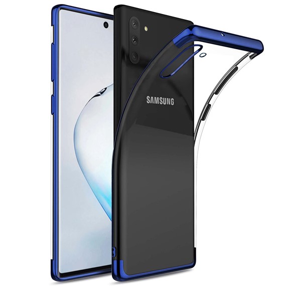 Microsonic Samsung Galaxy Note 10 Kılıf Skyfall Transparent Clear Mavi 1