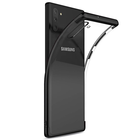 Microsonic Samsung Galaxy Note 10 Kılıf Skyfall Transparent Clear Siyah 2