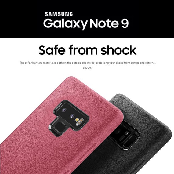 Microsonic Samsung Galaxy Note 9 Kılıf Alcantara Süet Açık Pembe 3