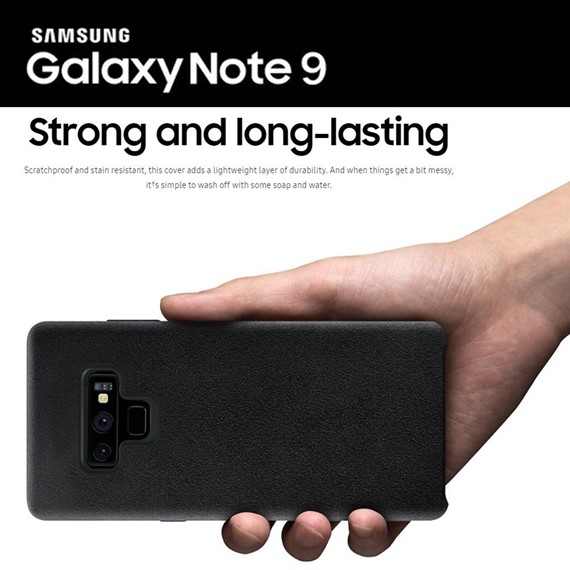 Microsonic Samsung Galaxy Note 9 Kılıf Alcantara Süet Kırmızı 5