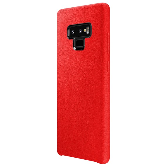 Microsonic Samsung Galaxy Note 9 Kılıf Alcantara Süet Kırmızı 2