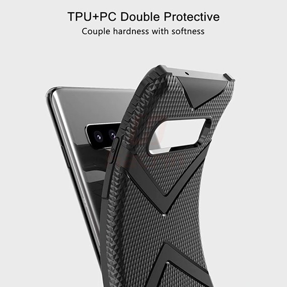 Microsonic Samsung Galaxy S10 Kılıf Diamond Shield Siyah 3