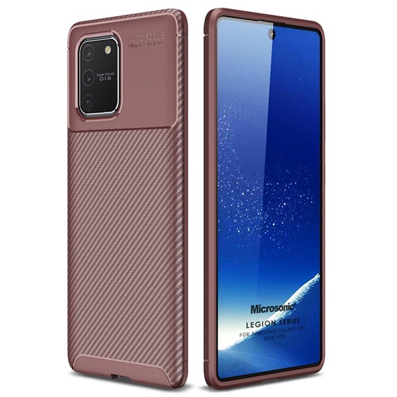 Microsonic Samsung Galaxy S10 Lite Kılıf Legion Series Kahverengi 1
