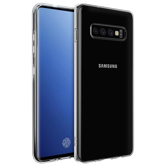 Microsonic Samsung Galaxy S10 Plus Kılıf Transparent Soft Beyaz 1