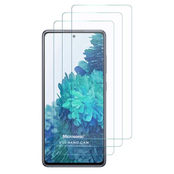Microsonic Samsung Galaxy S20 FE Screen Protector Nano Glass Cam Ekran Koruyucu 3 Pack 2