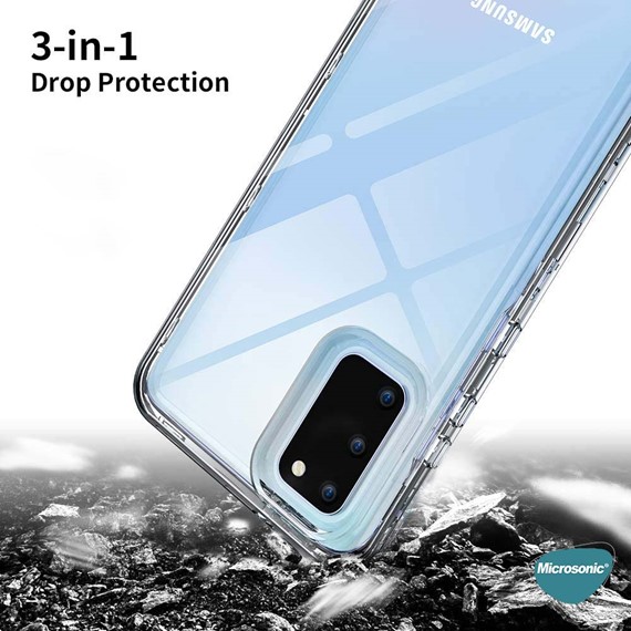 Microsonic Samsung Galaxy S20 FE Kılıf 6 Tarafı Tam Full Koruma 360 Clear Soft Şeffaf 2