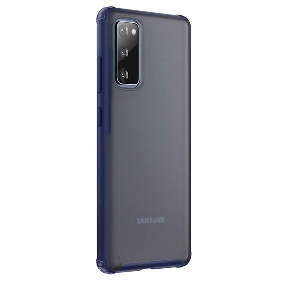Microsonic Samsung Galaxy S20 FE Kılıf Frosted Frame Lacivert 2