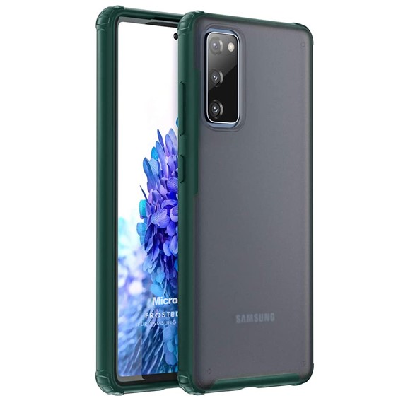 Microsonic Samsung Galaxy S20 FE Kılıf Frosted Frame Yeşil 1