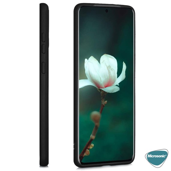 Microsonic Matte Silicone Samsung Galaxy S20 FE Kılıf Siyah 4