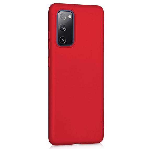 Microsonic Matte Silicone Samsung Galaxy S20 FE Kılıf Kırmızı 2