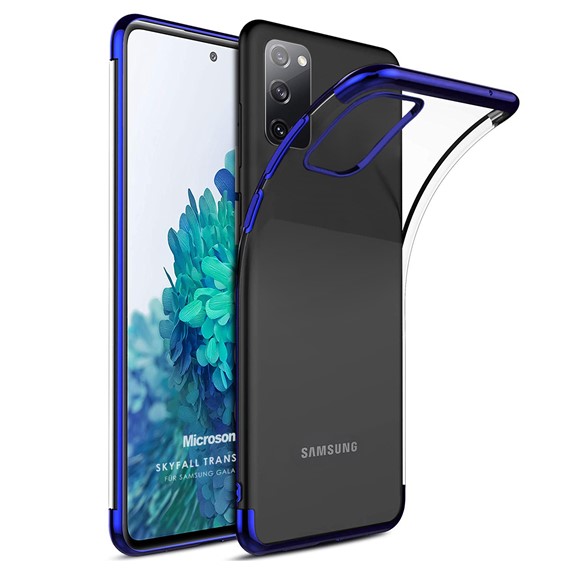 Microsonic Samsung Galaxy S20 FE Kılıf Skyfall Transparent Clear Mavi 1