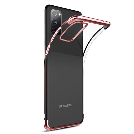 Microsonic Samsung Galaxy S20 FE Kılıf Skyfall Transparent Clear Rose Gold 2