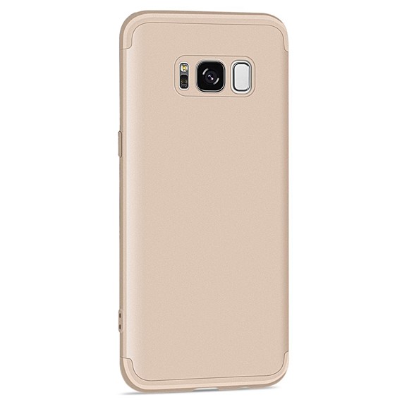 Microsonic Samsung Galaxy S8 Plus Kılıf Double Dip 360 Protective Gold 2