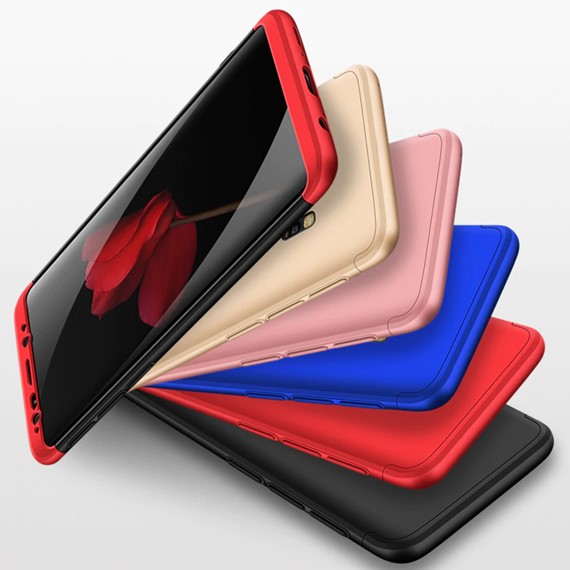 Microsonic Samsung Galaxy S9 Plus Kılıf Double Dip 360 Protective Siyah Kırmızı 4