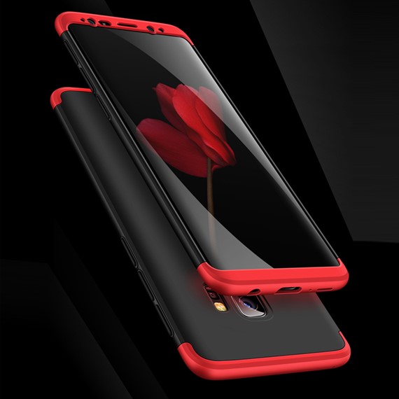 Microsonic Samsung Galaxy S9 Plus Kılıf Double Dip 360 Protective Kırmızı 5
