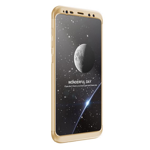 Microsonic Samsung Galaxy S9 Plus Kılıf Double Dip 360 Protective Gold 2